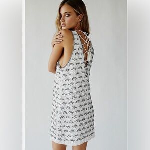 Free People Edie Mirrored Sparkle Shift Dress Size 4